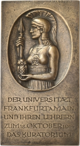 Bosselt, Rudolf: Gründung der Universität Frankfurt