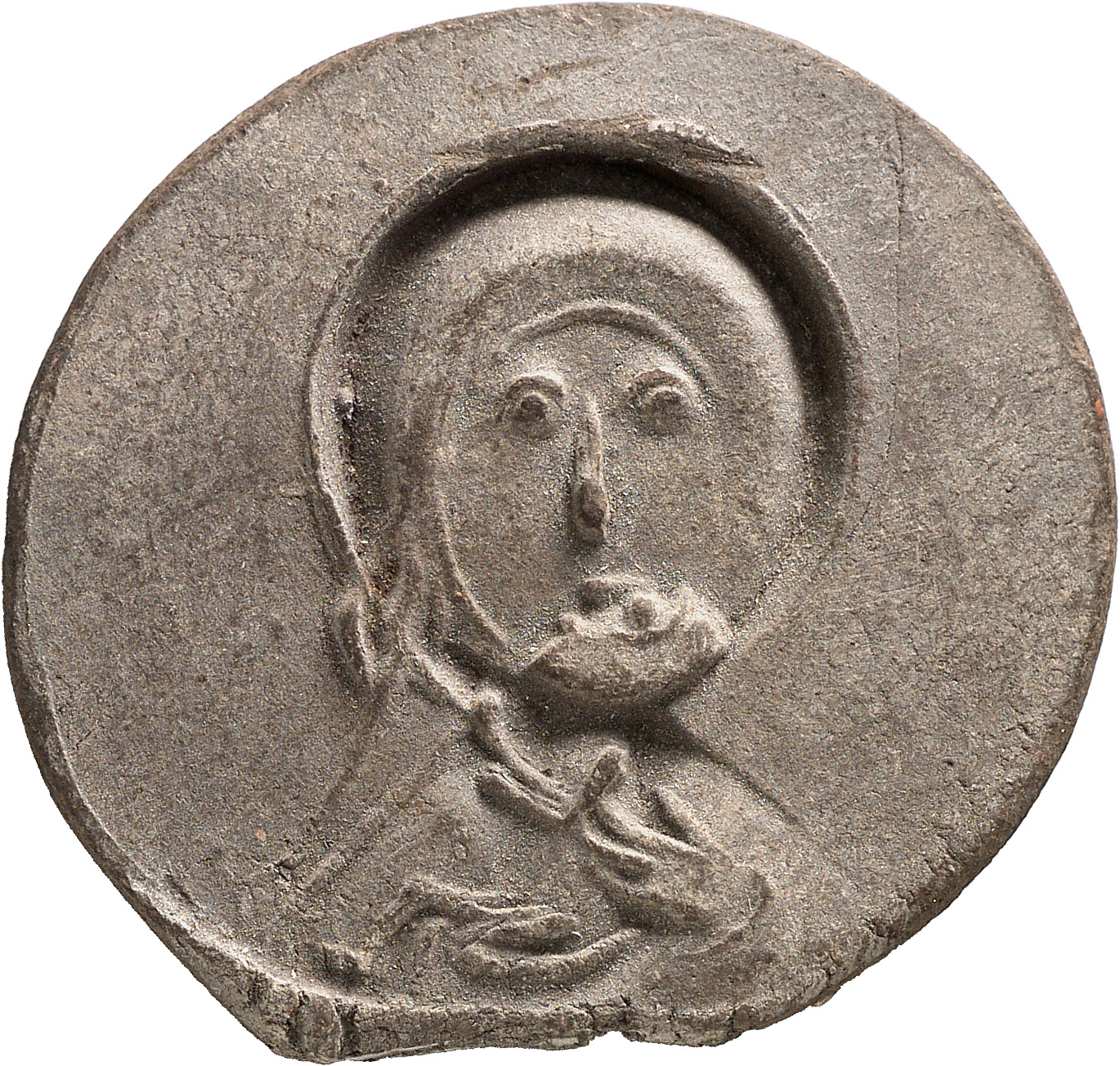 Pechau, Jochem: Weiblicher Kopf (Madonna?)