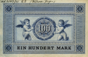 Deutsches Reich: 100 Mark 1876 Probe