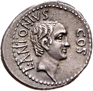 Röm. Republik: M. Cocceius Nerva, M. Antonius und L. Antonius
