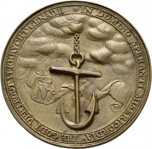 Niederlande: Begräbnismedaille einer Kaufmannsgilde