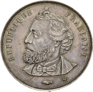 Frankreich: Entwurf einer 5-Franc-Münze mit Léon Gambetta