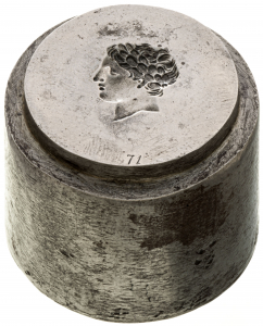 Becker, Carl Wilhelm: Makedonien: Philippos II. (Unterstempel)