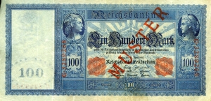 Deutsches Reich: 100 Mark 1910 Probe