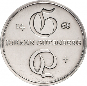 Deutsche Demokratische Republik: 1968 Gutenberg