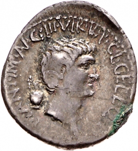 Röm. Republik: L. Gellius, M. Antonius und C. Iulius Caesar (Octavianus)