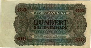 Reichsbank: 100 Billionen Mark 1924