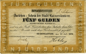 Kaiserslautern, Stadt: 5 Gulden 1870