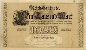 Deutsches Reich: 1.000 Mark 1895 Probe