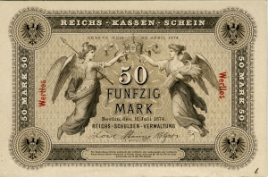 Deutsches Reich: 50 Mark 1874 Probe