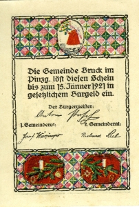 Bruck im Pinzgau, Stadt: 40 Heller 1921
