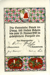 Bruck im Pinzgau, Stadt: 80 Heller 1921