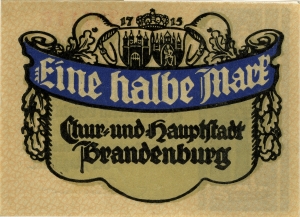 Brandenburg an der Havel, Stadt: 1/2 Mark 1918