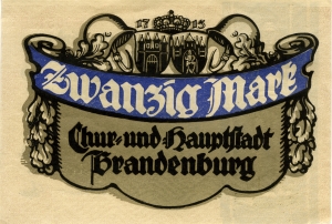 Brandenburg an der Havel, Stadt: 20 Mark 1918