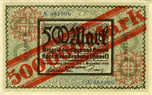Brandenburg an der Havel, Stadt: 500.000 Mark 1922