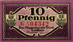 Cottbus, Stadt: 10 Pfennig