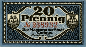 Cottbus, Stadt: 20 Pfennig