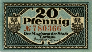 Cottbus, Stadt: 20 Pfennig