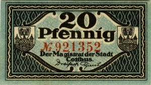 Cottbus, Stadt: 20 Pfennig