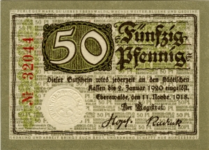Eberswalde, Stadt: 50 Pfennig 1918