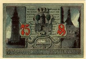 Finsterwalde, Stadt: 75 Pfennig 1921