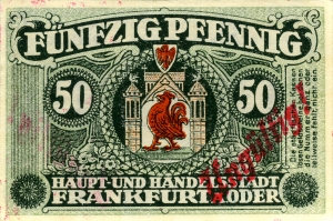 Frankfurt an der Oder, Stadt: 50 Pfennig 1917
