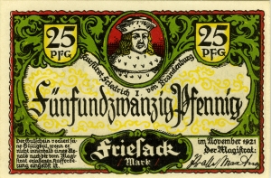 Friesack, Stadt: 25 Pfennig 1921