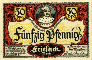 Friesack, Stadt: 50 Pfennig 1921