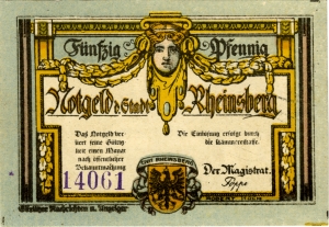 Rheinsberg, Stadt: 50 Pfennig 1921