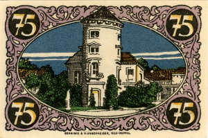 Rheinsberg, Stadt: 75 Pfennig 1922