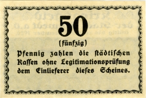 Schwedt, Stadt: 50 Pfennig 1920