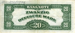 Bank Deutscher Länder: 20 Deutsche Mark 1948