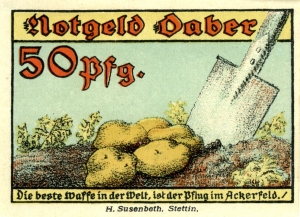 Daber, Stadt: 50 Pfennig 1921