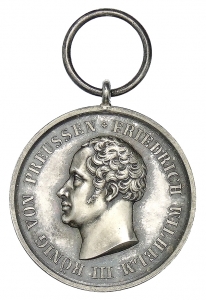 Pfeuffer, Carl: Friedrich Wilhelm III., Medaille für Rettung aus Gefahr