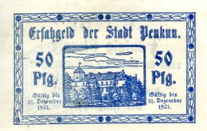 Penkun, Stadt: 50 Pfennig 1920