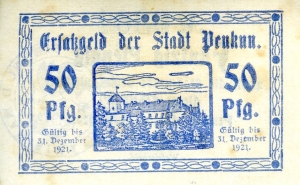 Penkun, Stadt: 50 Pfennig 1920